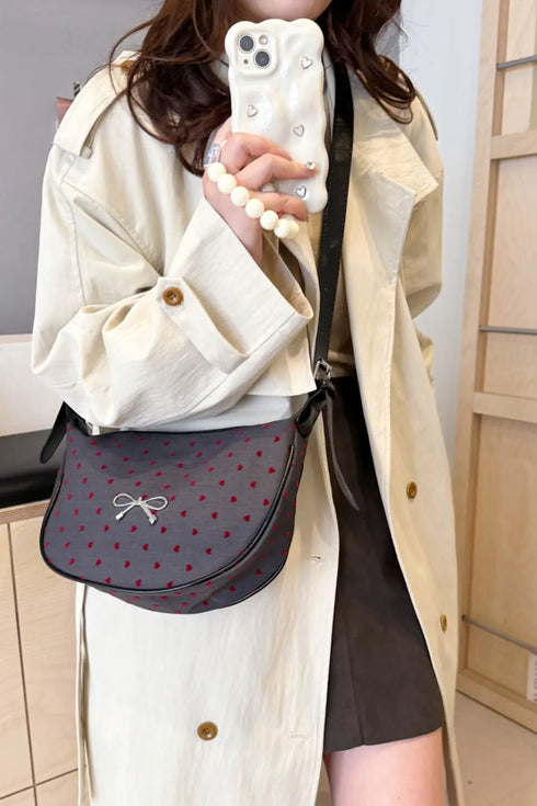 'Jolene' Bowknot Polyester Crossbody Bag - Celes Fashion
